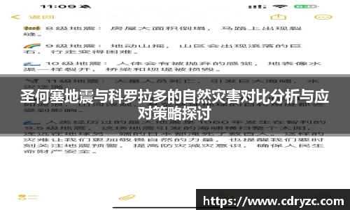 圣何塞地震与科罗拉多的自然灾害对比分析与应对策略探讨