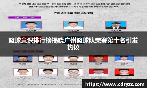 篮球意识排行榜揭晓广州篮球队荣登第十名引发热议