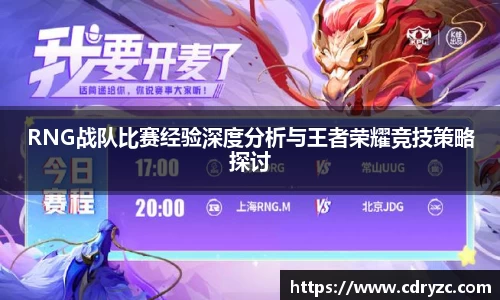 RNG战队比赛经验深度分析与王者荣耀竞技策略探讨